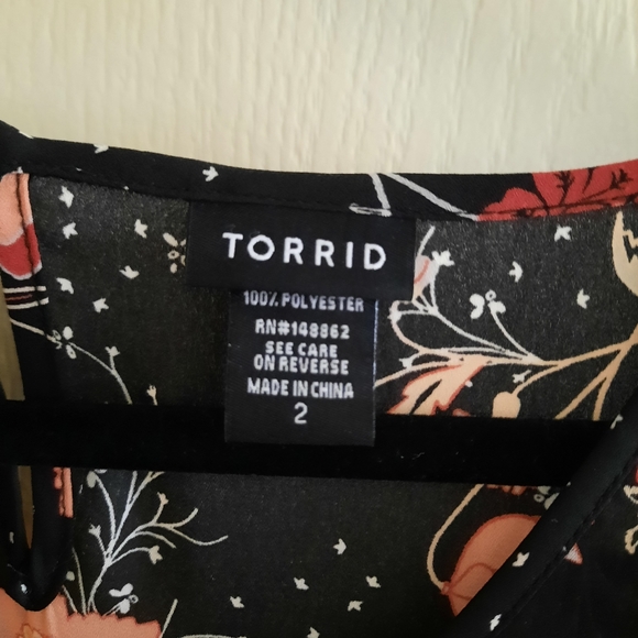 Torrid Floral Chiffon Top - Picture 9 of 9